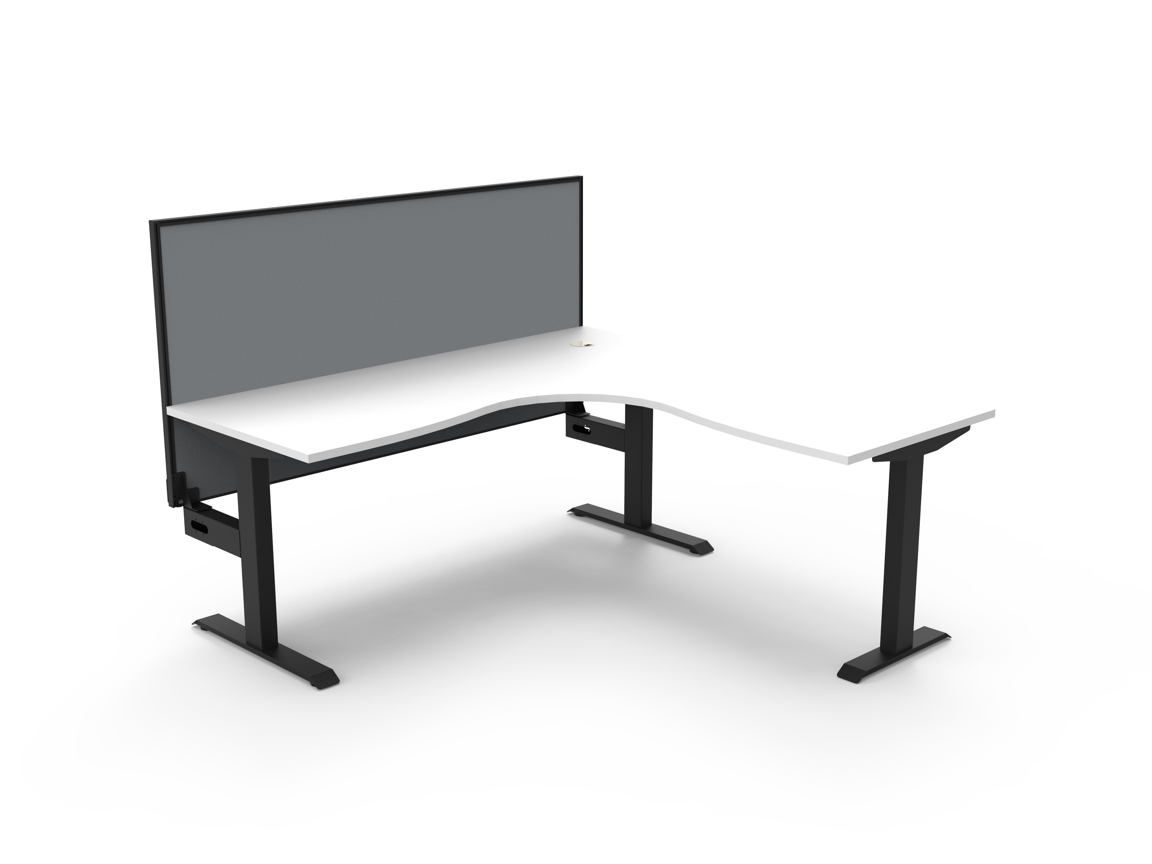 Boost Static Corner Workstation 1800 x 1500 - with Screen
